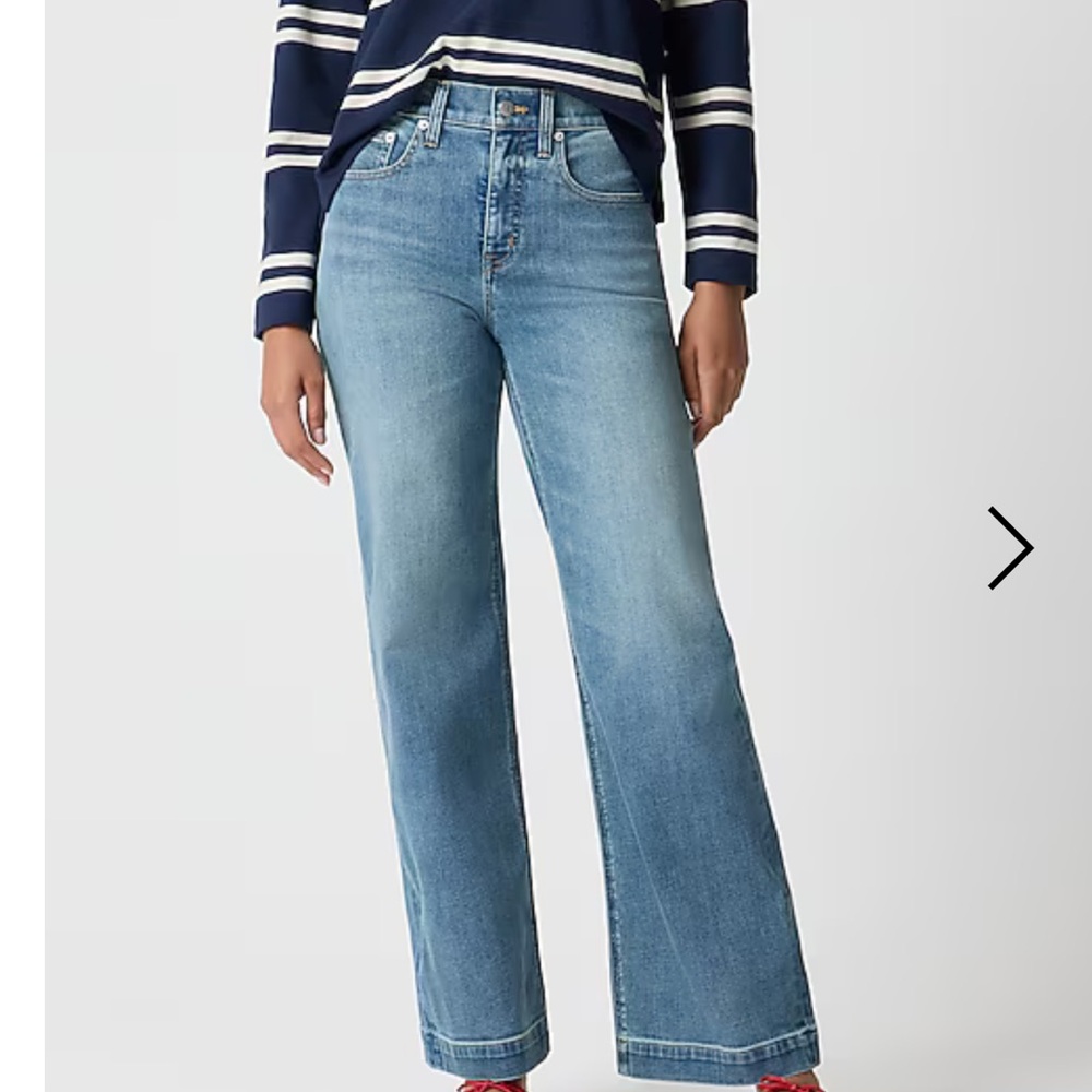 J Crew Classic Wide Leg Jeans
